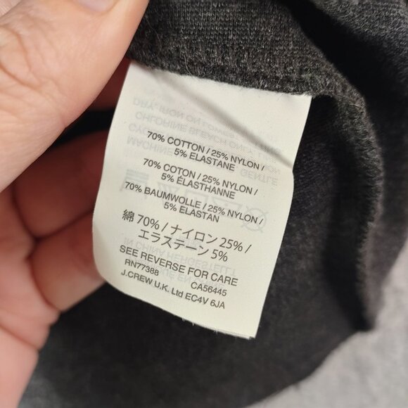 J Crew Womens Charcoal Gray Structured Peplum Ruffle Hem Top‎ Style C0770 S - Picture 6 of 8